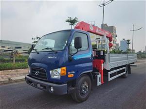 Xe tải hyundai gắn cẩu 3 tấn 4 đốt